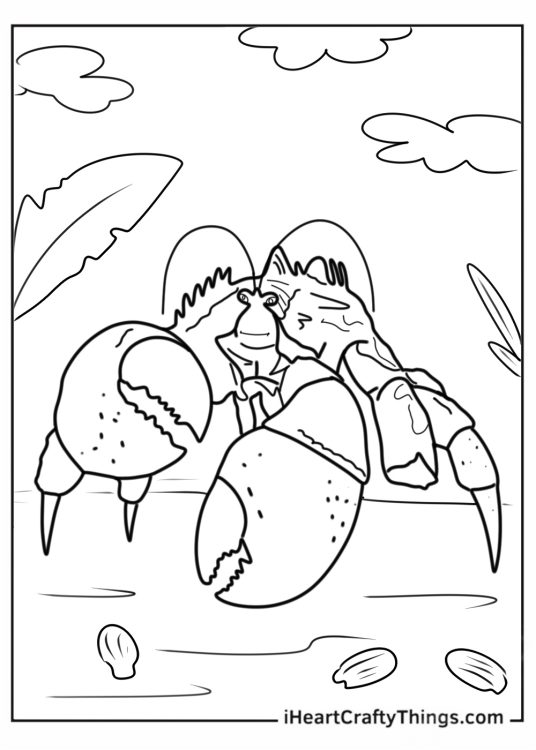 Evil Tamatoa The Crab Coloring Picture