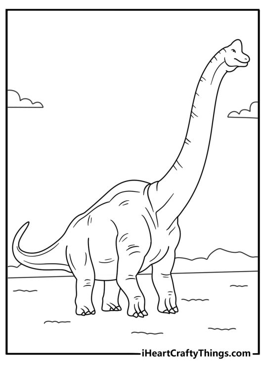 Brachiosaurus Coloring Page