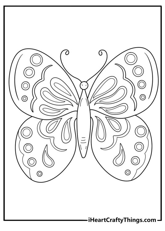 Butterfly coloring pages to print