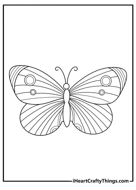 Coloring pages printable butterfly