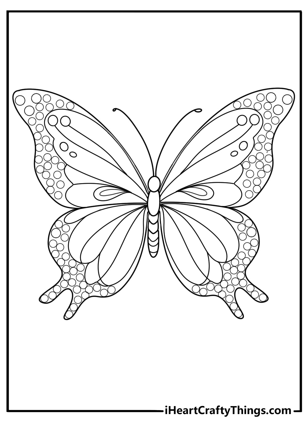 Detailed butterfly coloring pages for adults