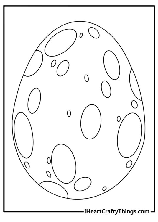 Dinosaur Egg Coloring Page