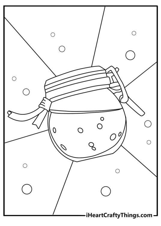 Fortnite coloring sheet shield potion splash with big bottle and droplets