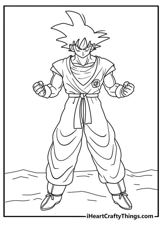 Goku coloring pages
