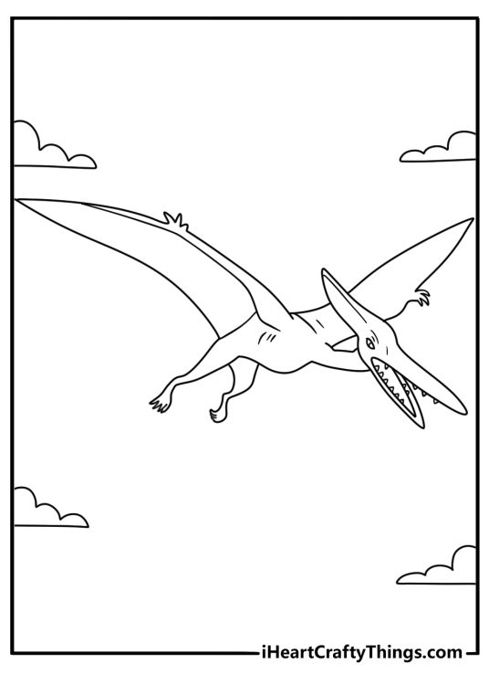 Pterodactyl Coloring Page