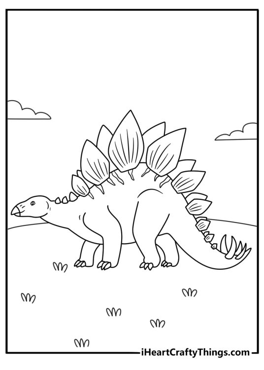Stegosaurus Coloring Page