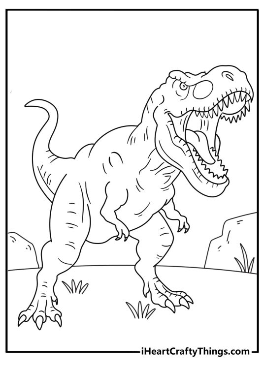 T Rex Coloring Page