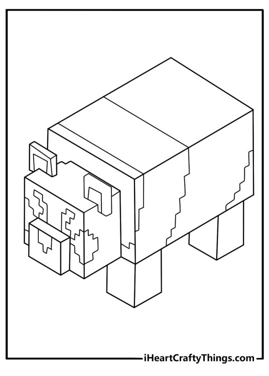 minecraft panda coloring page