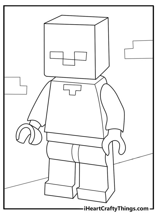 mobs minecraft coloring page