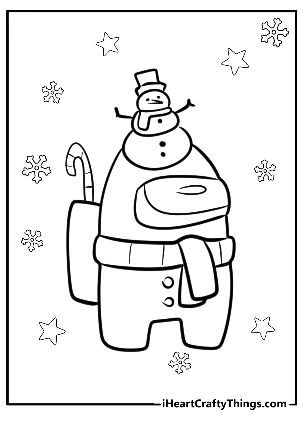 Among us christmas coloring pages