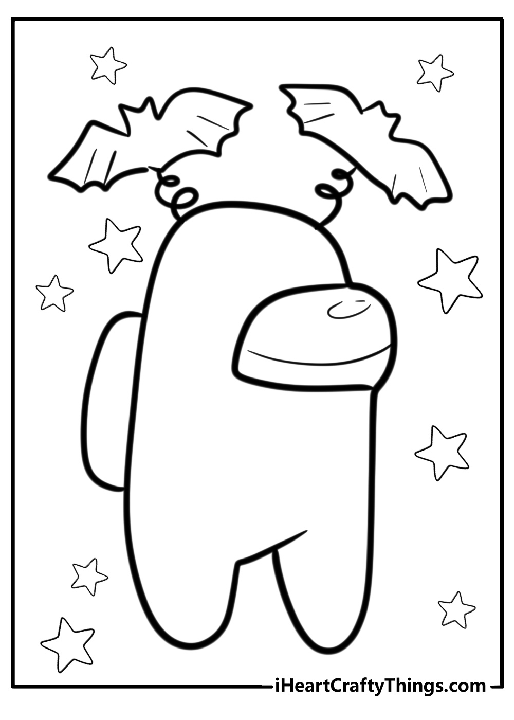 Among us coloring page