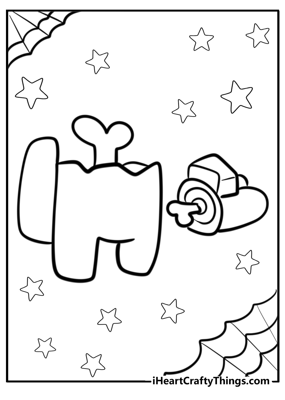 Among us coloring pages dead