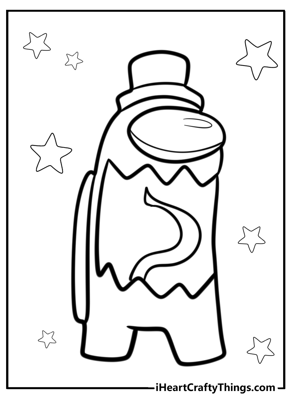 Among us coloring pages impostor