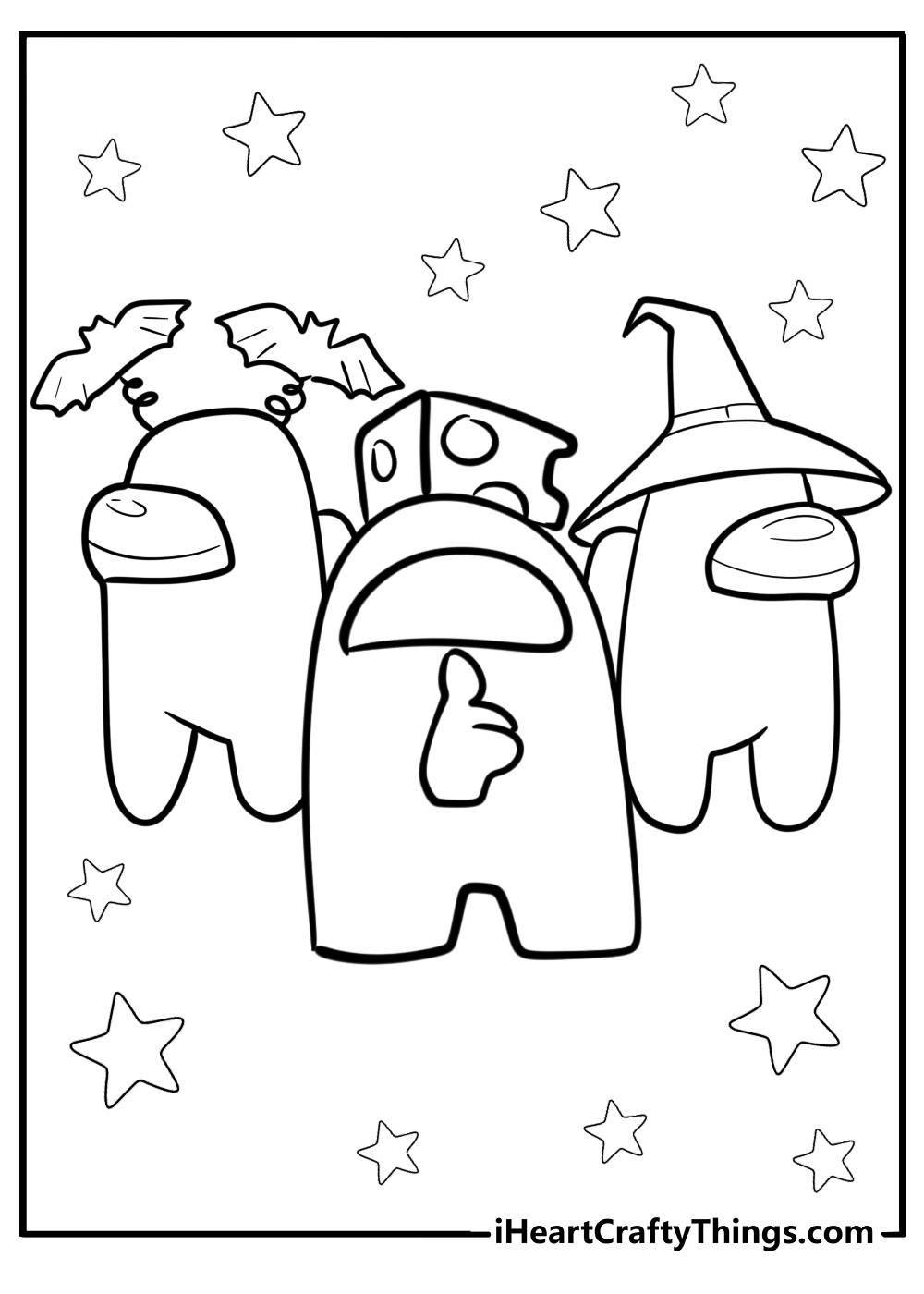 Among us coloring pages printable free