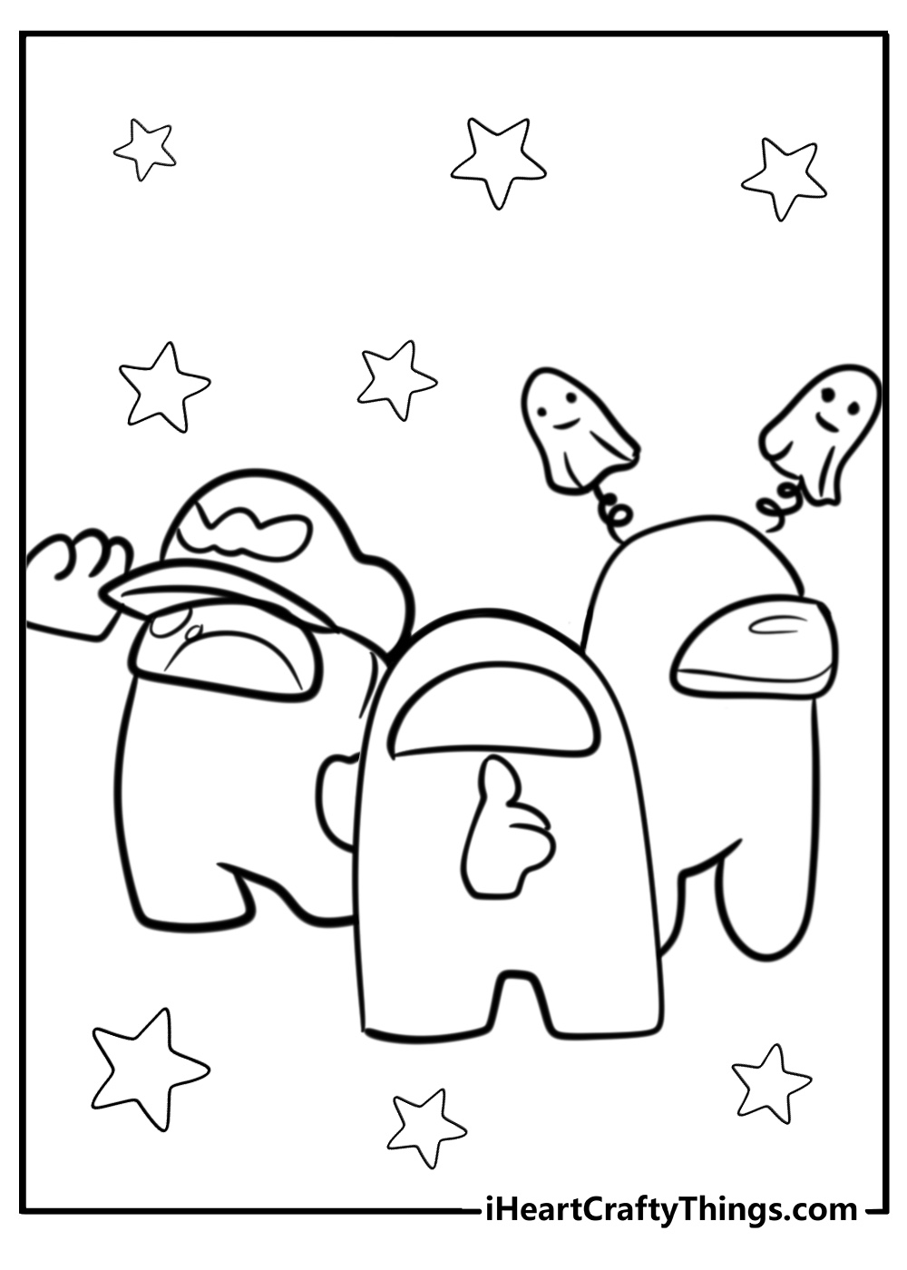 Among us coloring pages to print