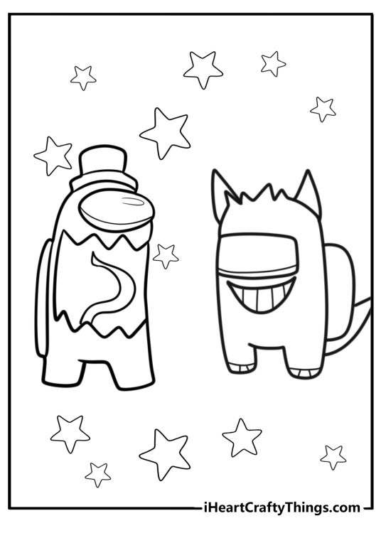 Among us coloring pictures