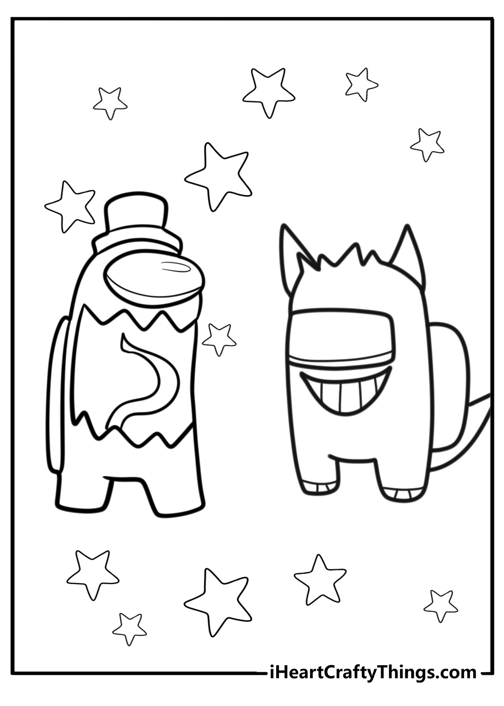 Among us coloring pictures