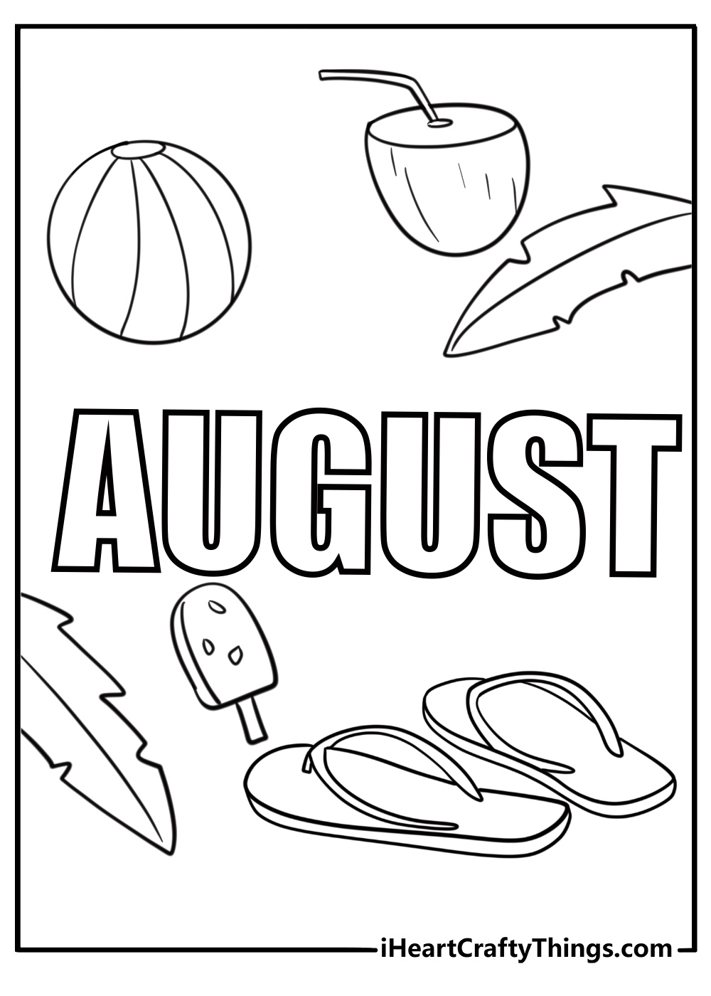 August coloring pages