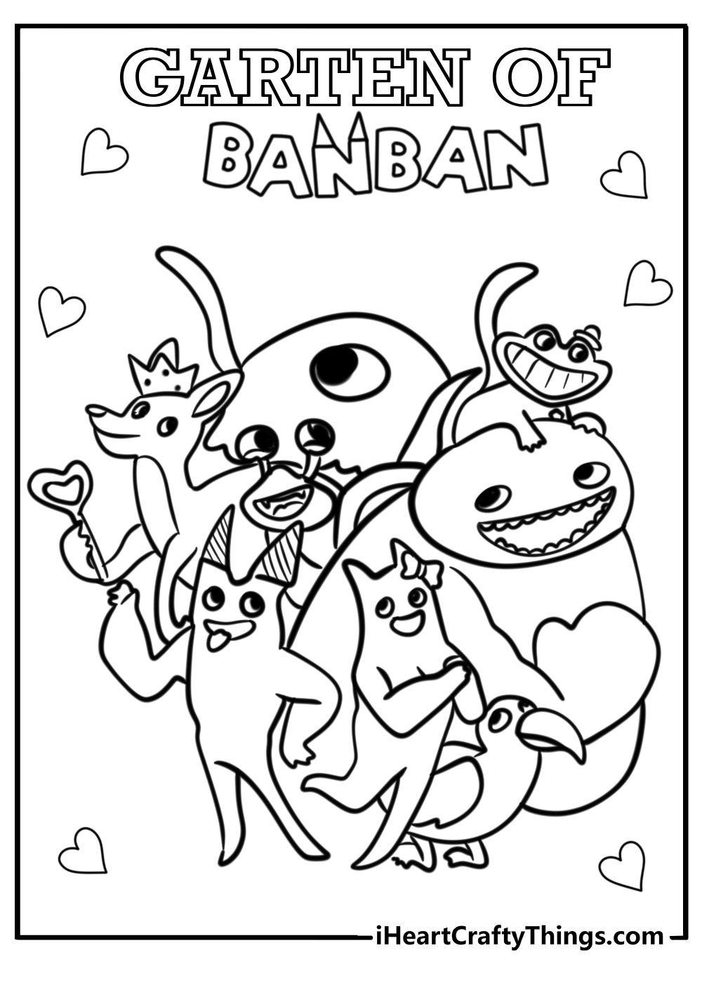 Banban coloring page