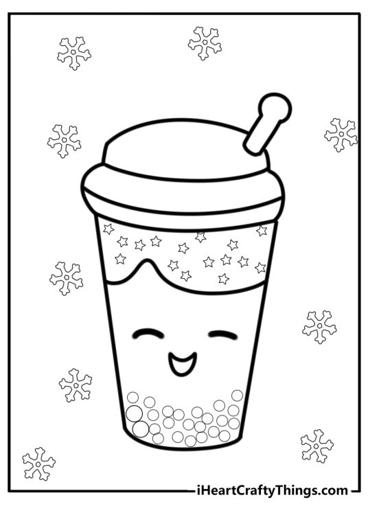 25 Boba Tea Coloring Pages 100 - Boba Printable Coloring Pages 536x750 