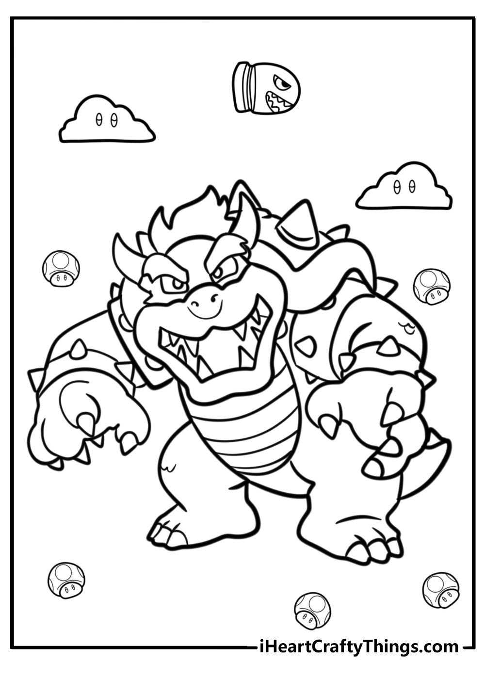 Bowser coloring pictures