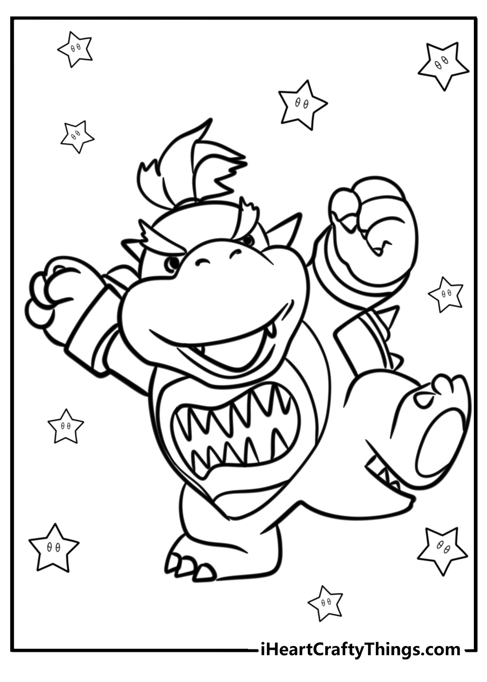 Bowser jr coloring page