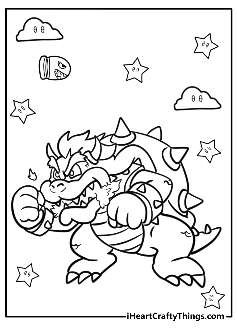 Bowser coloring pages