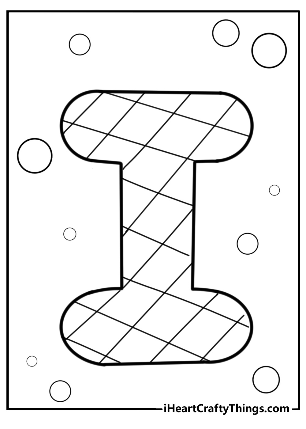 Letter I Coloring Pages For Kindergarten