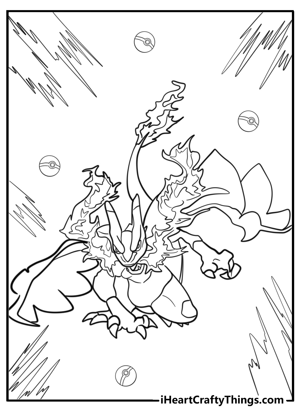 Charizard coloring page