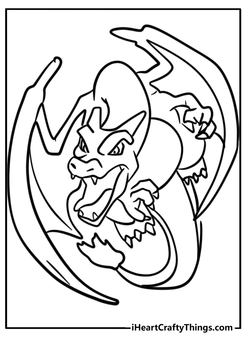 Charizard coloring pages free