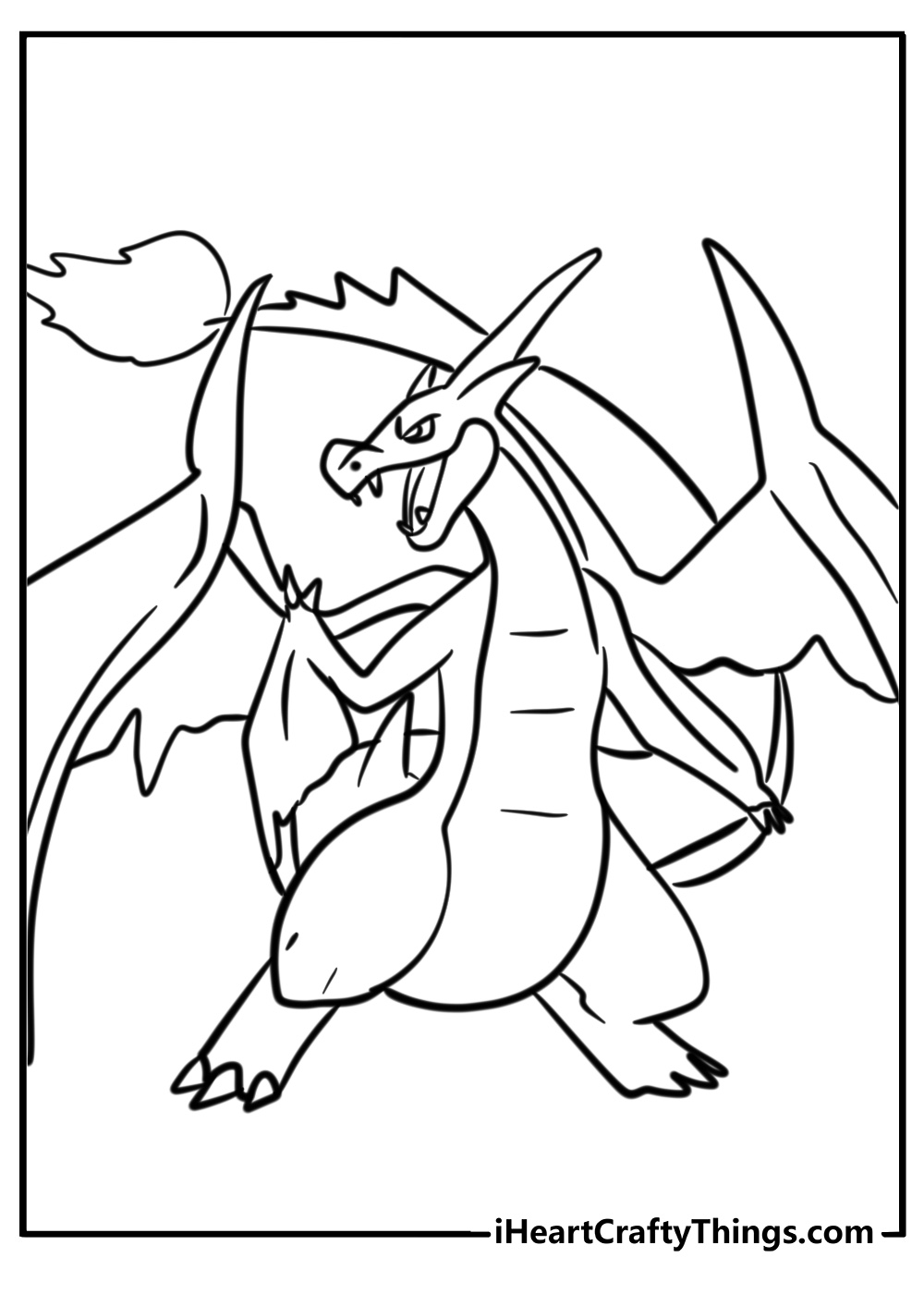 Charizard pokemon coloring