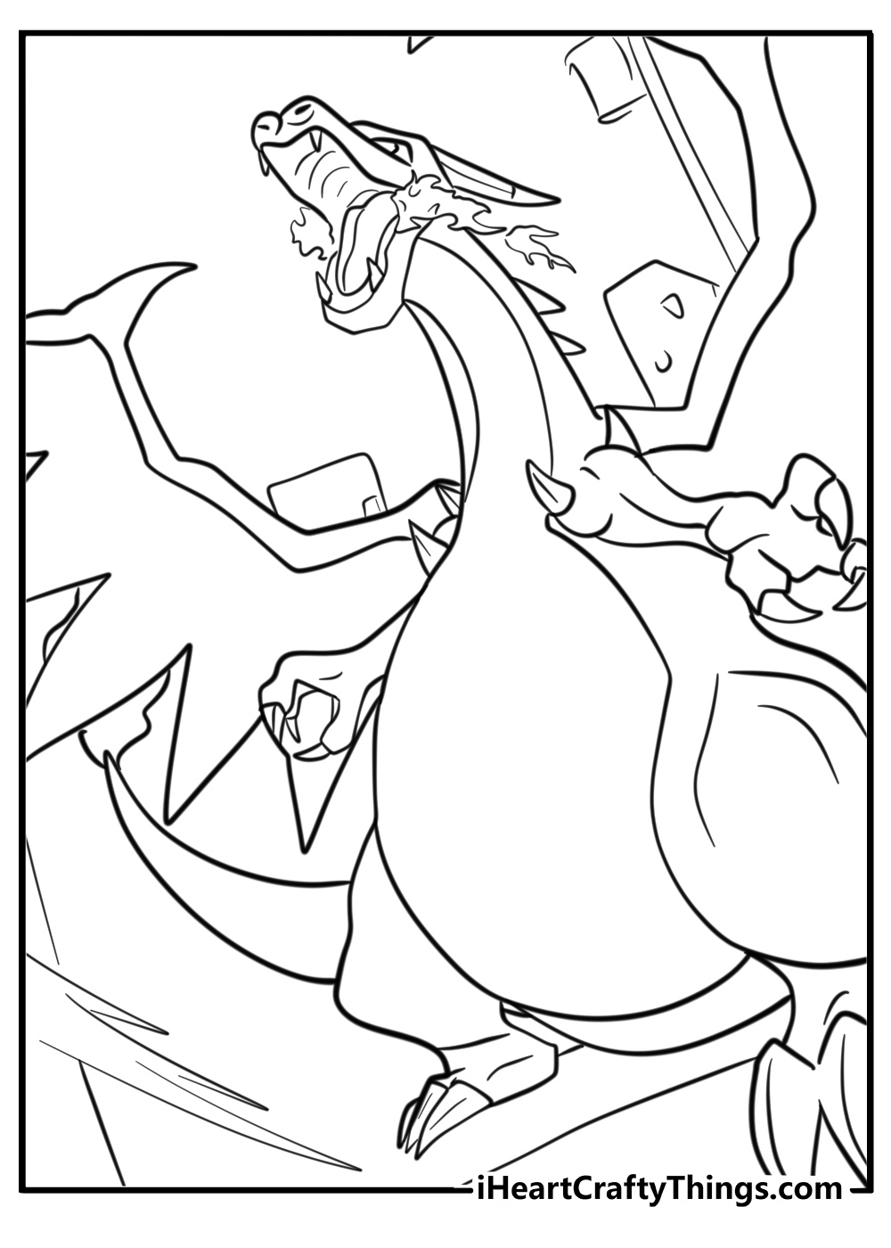 Charizard vmax coloring page