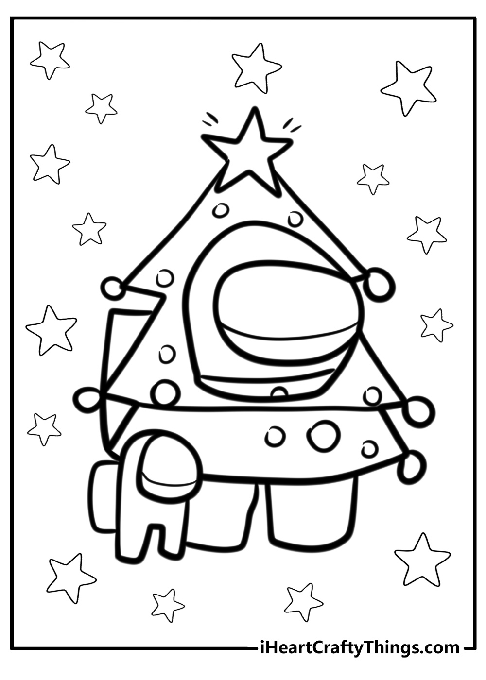 Christmas among us coloring pages