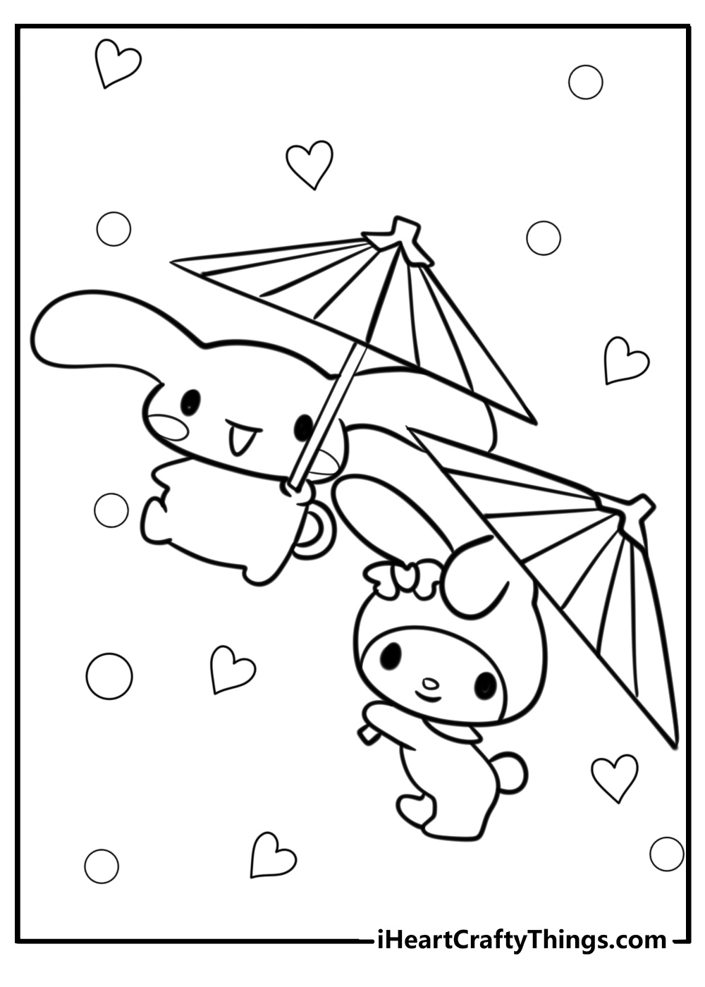 Cinnamoroll my melody coloring pages