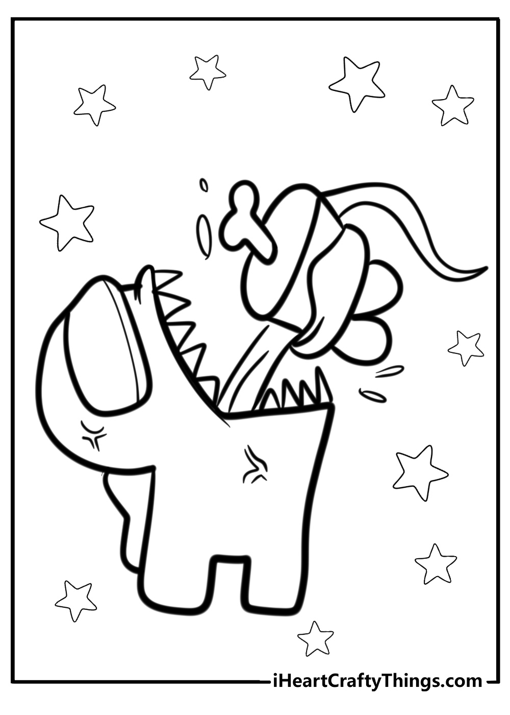 Coloring pages among us imposter