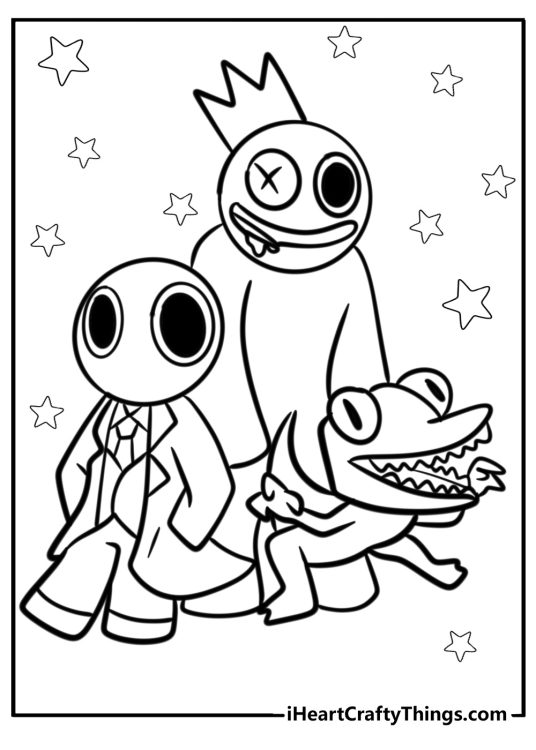 26 New Rainbow Friends Coloring Pages (100% Free To Print)