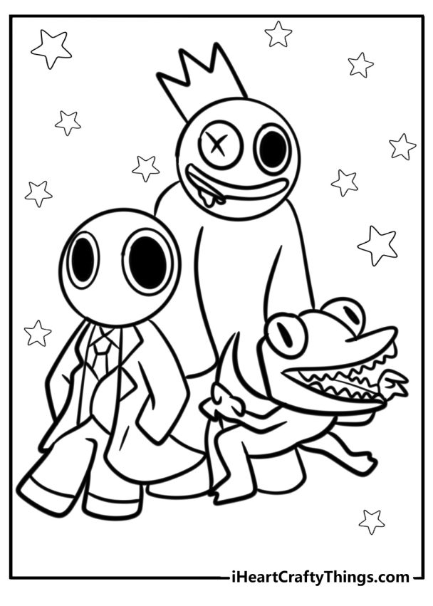 26 New Rainbow Friends Coloring Pages (100% Free To Print)