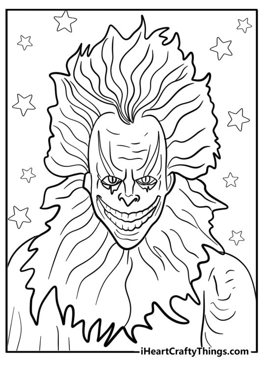 Creepy coloring pages
