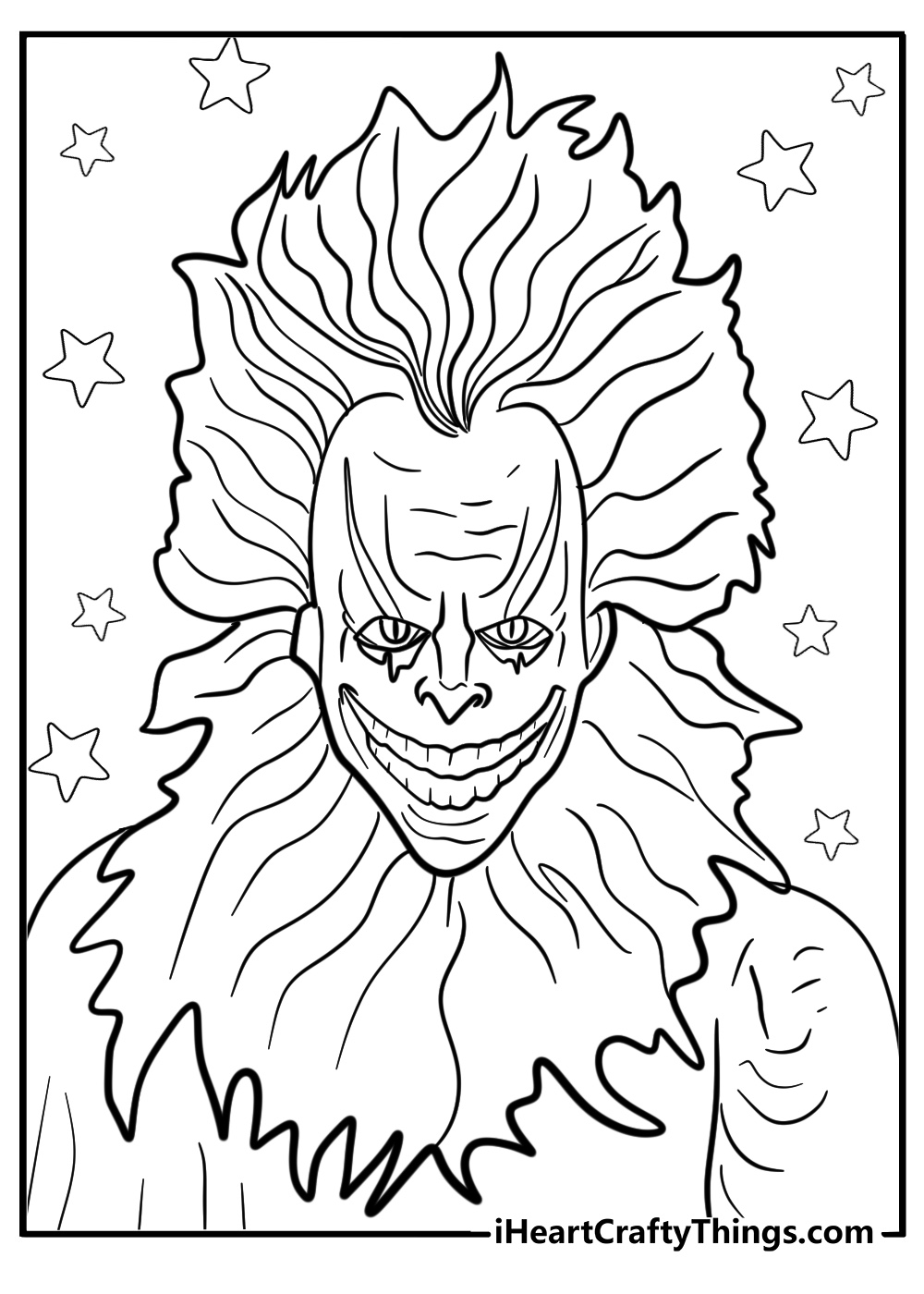 Creepy coloring pages