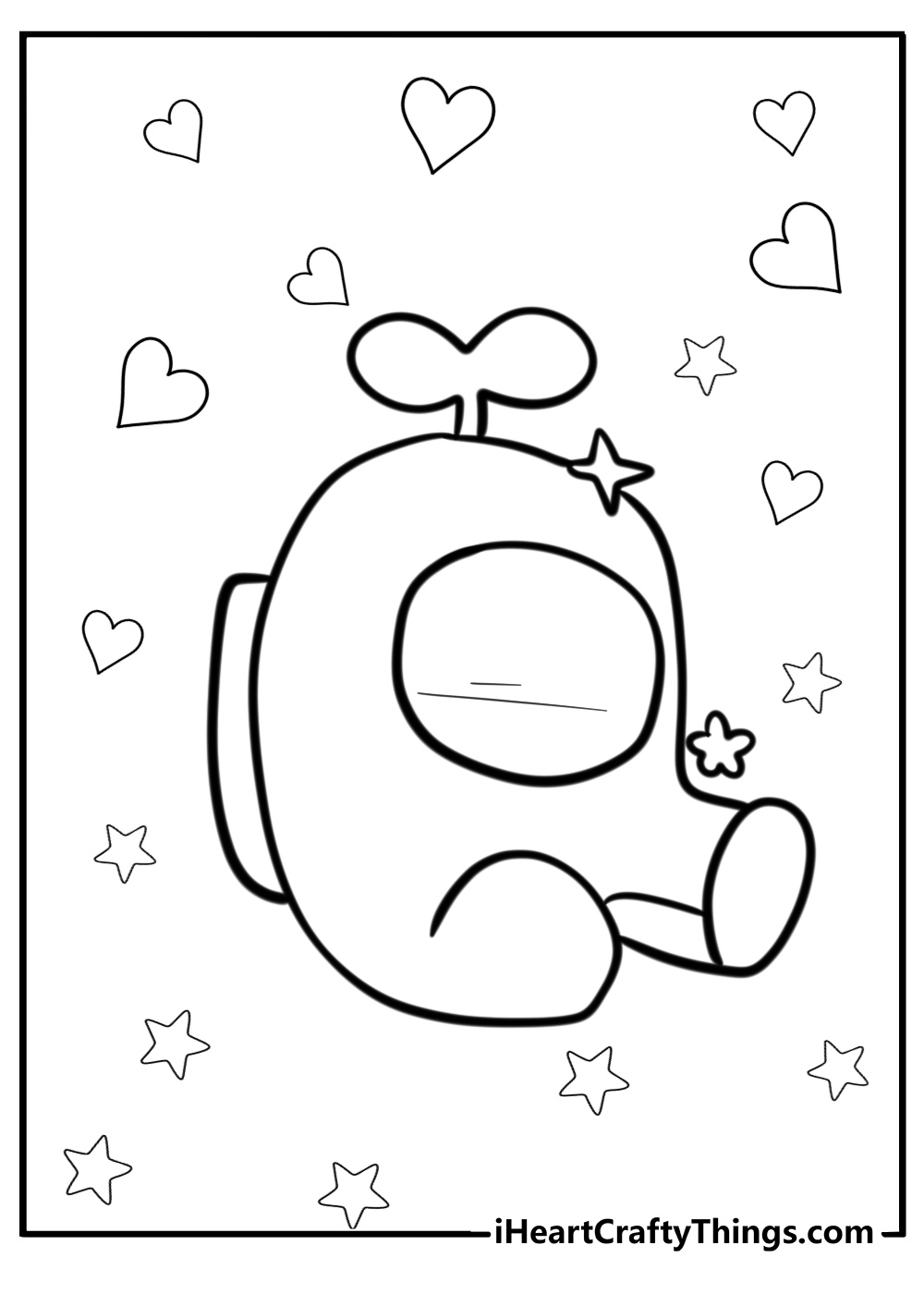 Cute among us coloring pages