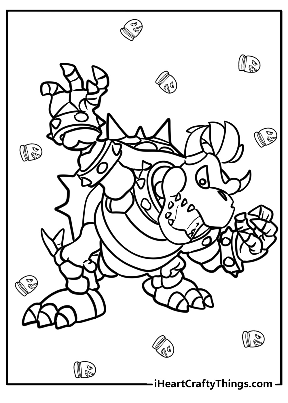 Dry bowser coloring page