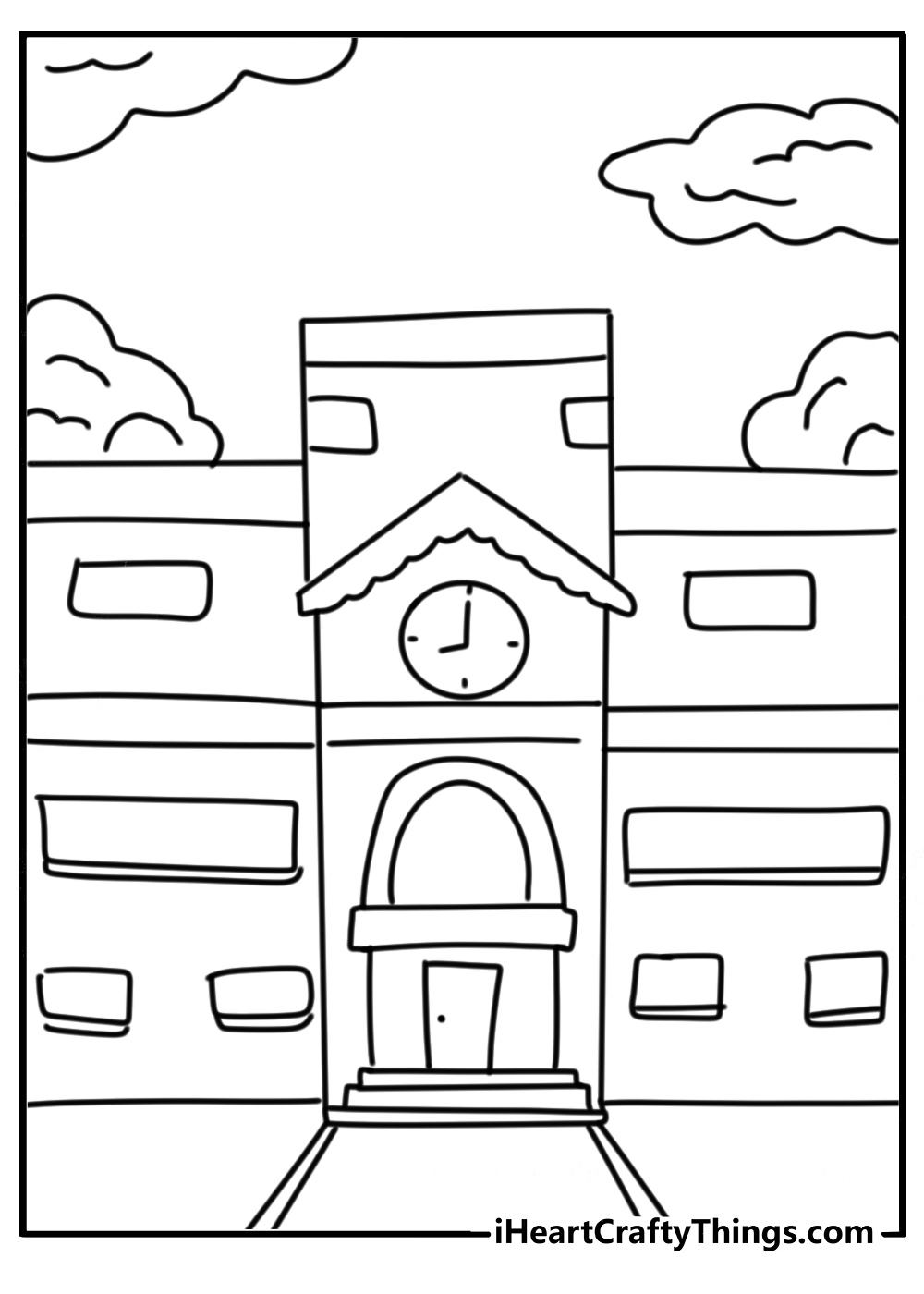 Elementary school coloring pages