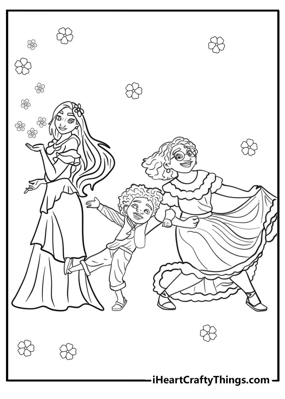 Encanto house coloring page