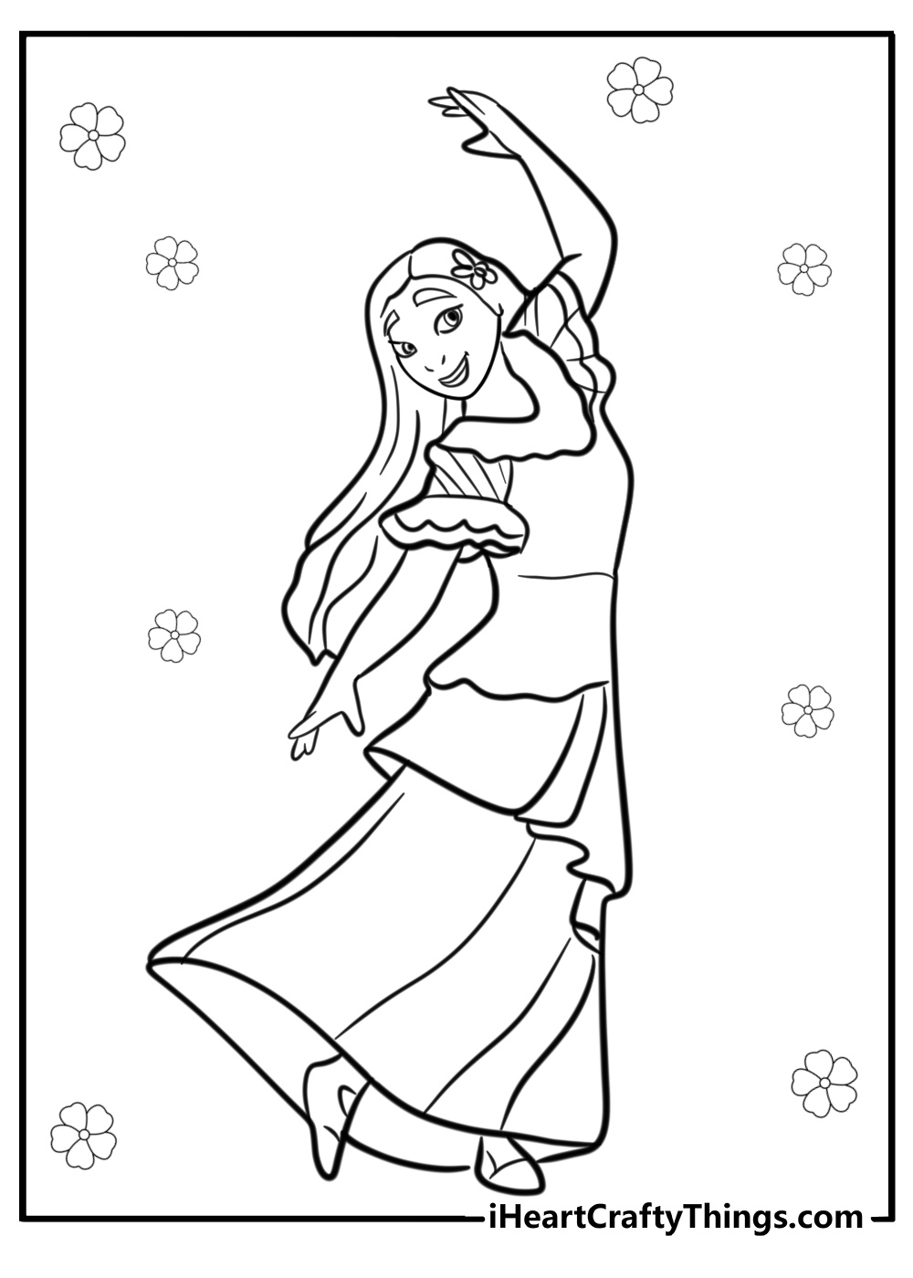 Encanto isabela coloring pages