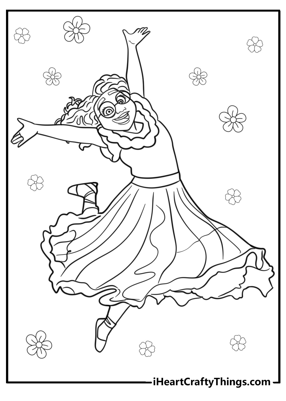 Encanto mirabel coloring page