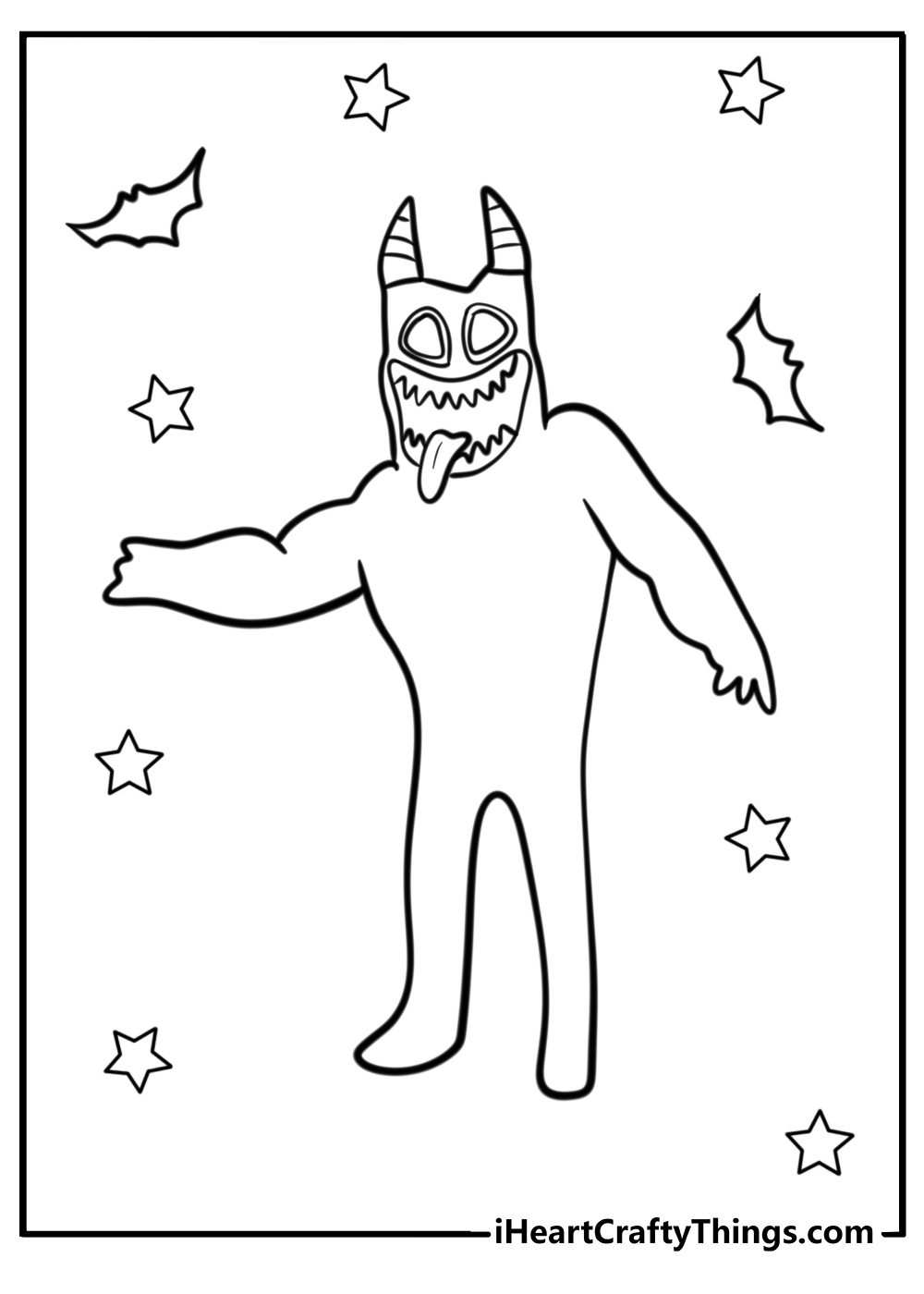 Evil banban coloring pages