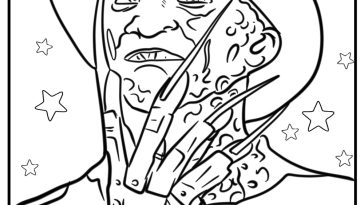 Freddy krueger coloring pages