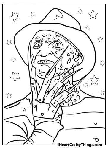 Freddy krueger coloring pages