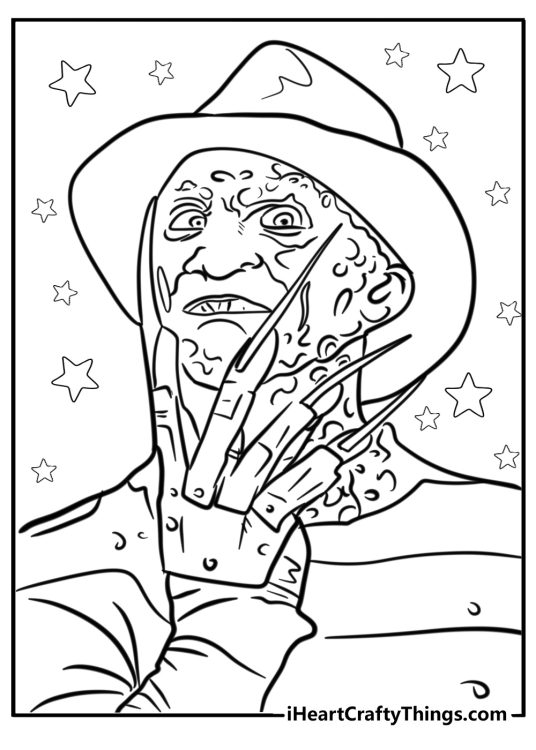 25 New Horror Coloring Pages (100% Free To Print)