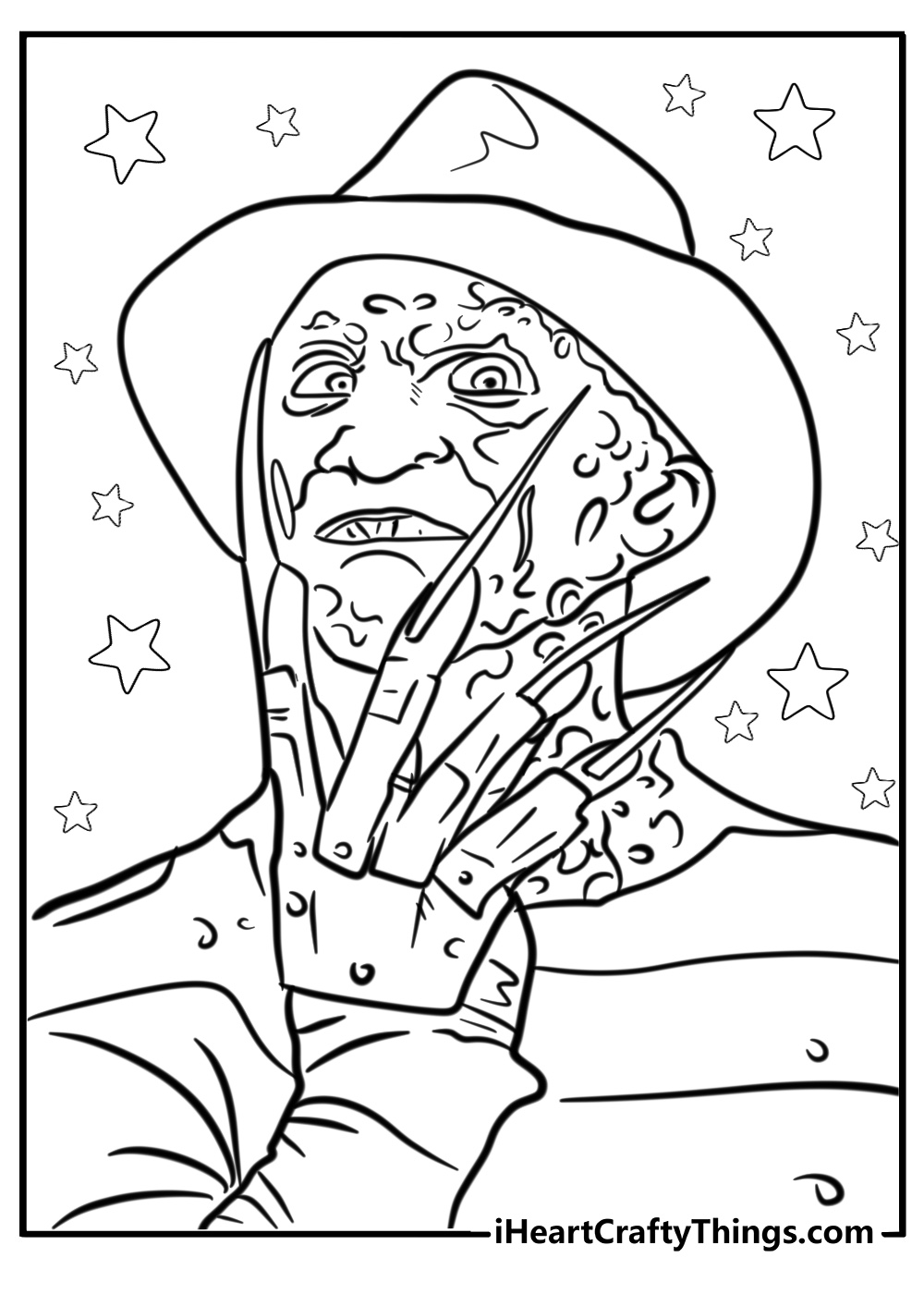 Freddy krueger coloring pages